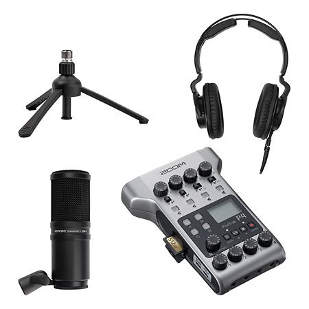 76740_1.jpg Zoom - PodTrak P4 + ZDM1 Juego de micrófonos para podcast - Imagen 1