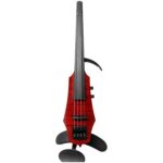 NS Design - Violín eléctrico WAV de 4 cuerdas rojo translúcido